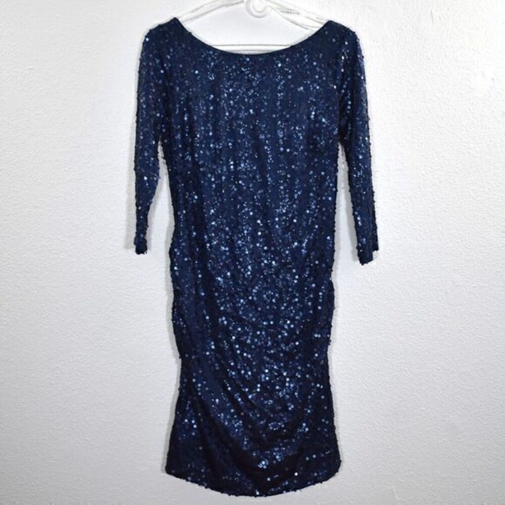 David's Bridal | Dresses | Davids Bridal Dress Navy Blue With Sequin Gently Used Condition